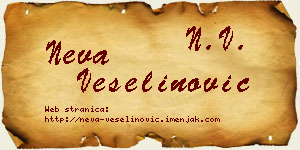 Neva Veselinović vizit kartica